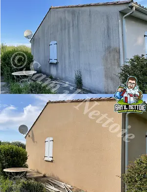 Entreprise de nettoyage de crépis de maison Charente